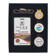 개인별 골프 볼마크 + 네임텍(펄) 세트