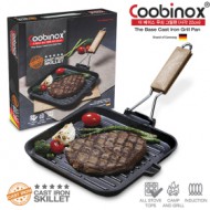 [쿠비녹스]더 베이스 무쇠 그릴팬 (사각 22cm)