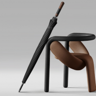 로페리아 프리미엄 16K 원목스트레이트 핸들 골프 우산(0190221)