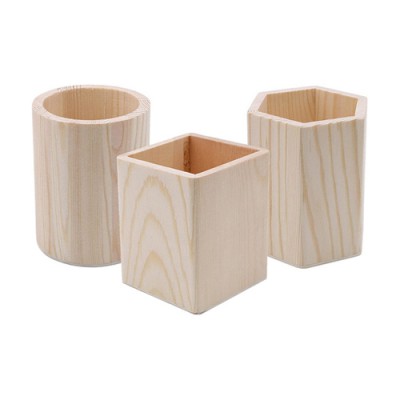 제이엘 원목 펜 홀더 연필꽂이 펜꽂이