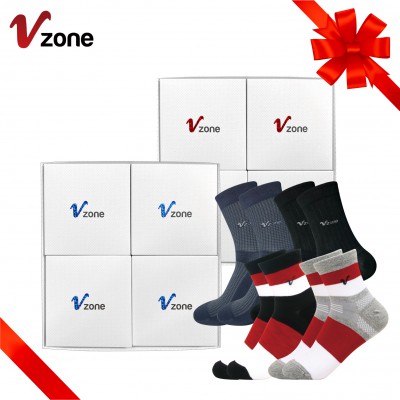 [폴턴 브이존] 기능성 정장 양말 -숙녀 뱅커 4족 세트(중목)