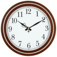 장식라인 월넛벽시계