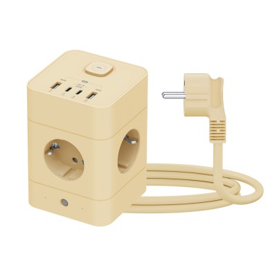 뉴에이커 SM08 타워 멀티탭 큐브 디자인 고용량 USB