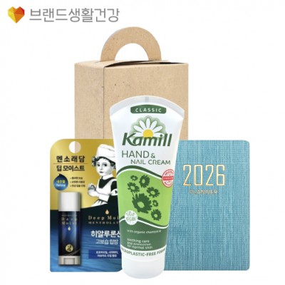 브생건 플래너세트 10호(미니 다이어리+카밀 핸드크림100ml+멘소래담 딥 모이스트 립밤)
