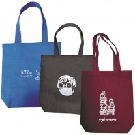 캔버스면 10수 기본형 칼라에코백 (소, 중, 대)