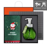 송월 크리스마스 핸드워시세트(세면타월1P+핸드워시)