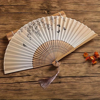 917_꽃무늬 접이식 부채