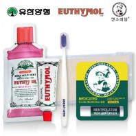 유시몰 유덴트세트 5호(치약20g+알칫솔1개+가글15ml+멘소래담메디립밤)