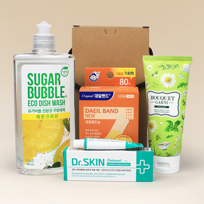 슈가버블 주방세제 대용량 대일밴드 80매 연고 4종세트