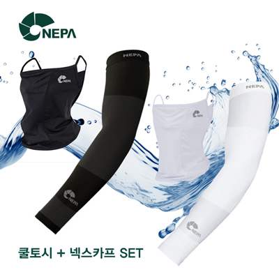 네파 NEPA 여름 자외선차단 듀오 2종 세트 (쿨토시+넥스카프)