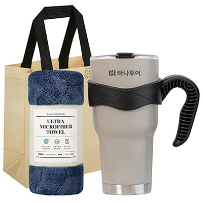 만다라 대용량 진공 텀블러 + 타올 선물세트