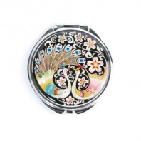 자개소형손거울-공작