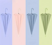 229_모던 프로스티드 롱 핸들 8리브 우산