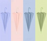 229_모던 프로스티드 롱 핸들 8리브 우산