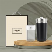 시즈넬 선물세트 둥근진공텀블러450+무드등가습기