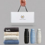 잭니클라우스 5단암막 우양산+호텔수건 160g(국산) 선물세트