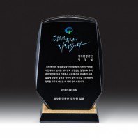 7380K 블랙 크리스탈 상패 (130*200*50mm)