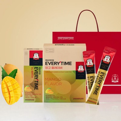 정관장 에브리타임 망고 플레이버 총200ml 20포 선물세트