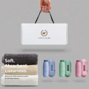 잭니클라우스 5단캡슐베어우양산+프리미엄 호텔수건 200g (국산) 선물세트