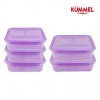 독일쿠멜 향균탈취 칸칸이 밀폐용기 5세트10p