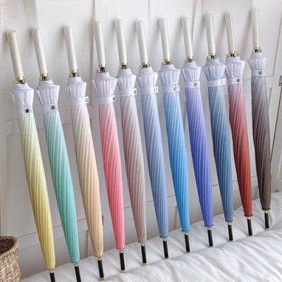 로페리아 16K 그라데이션 가죽손잡이 장우산(0215860)