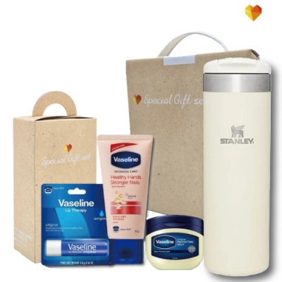 스탠리 4종세트 34호(에어로라이트진공보틀+바세린립밤+바세린핸드크림+바세린젤리)
