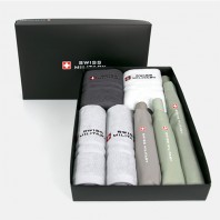 스위스밀리터리 친환경 2단자동+3단완전자동 세이프티+3단수동 우산+140g타올 4P 세트(대)