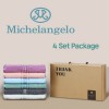 미켈란젤로 마시멜로 세면타월 4P