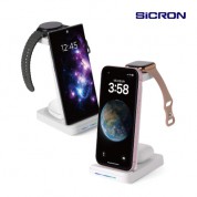 시크론 갤럭시/애플 호환 접이식 3IN1 고속 무선충전기  ENW-T535AG