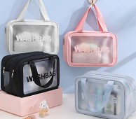 20_더블 지퍼 방수 휴대용 분리 화장품백