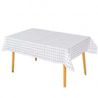 CD248 에코라이프 베이직 심플 격자 식탁보 pvc(137*137cm)