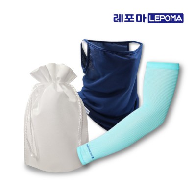 [레포마] 스트라이프 쿨토시 + 메쉬멀티프 복주머니세트