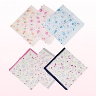 부드러운 촉감 순면 손수건 스카프 휴대용 수건 Y2634