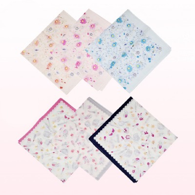 부드러운 촉감 순면 손수건 스카프 휴대용 수건 Y2634