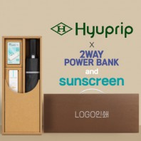 협립 3단 60 슈퍼 거꾸로 완전자동우산 +선크림+배터리-세트