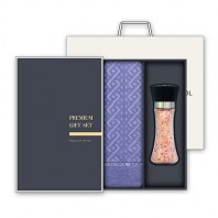 [송월] 베이직 에스닉40 세면타월 1P + 히말라야 핑크소금(200g) 1P