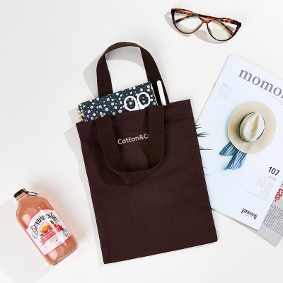 [국내제작] 코튼앤코 커스텀 세로형 컬러 에코백 23x30