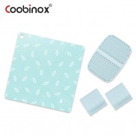 [쿠비녹스] 실리콘 조리도구 3종 세트 (보호매트 냄비받침 냄비손잡이) CO-42-12