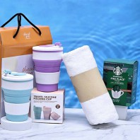 스타벅스 드립백 커피 5P+ 송월 타올+ 실리콘 텀블러 선물세트 타올 세트 타올선물 송월타월 // 보온 보냉 텀블러 답례품