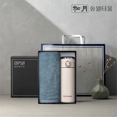 송월타올 1P + 원터치스마트텀블러 420ml 1P 선물세트