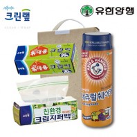 친환경스위트홈세트46호(암앤해머베이킹소다+크린랩크린백+친환경지퍼백)