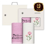 (가정의 달 자수)라이트호텔무지40 130g 2P 세트(쇼핑백)