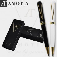 아모티아 발루아 매트모노블랙/화이트 볼펜 (펜파우치증정)