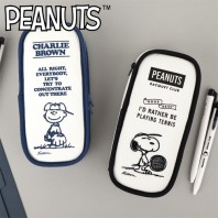 피너츠 사각 봉제필통