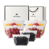 웰세스 실리콘지퍼백6종세트 (500*2개,1000*2개,1500*2개)