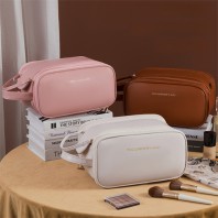 로페리아 PU 더블 지퍼 화장품 가방 대용량(0215307)