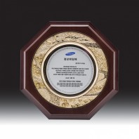 7185 우드금속 상패 (250*260mm)