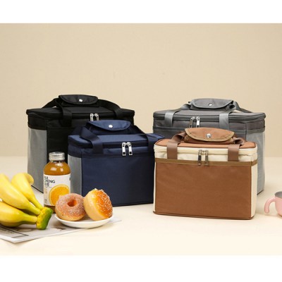 무료인쇄 투톤 컬러 보온보냉가방 7L