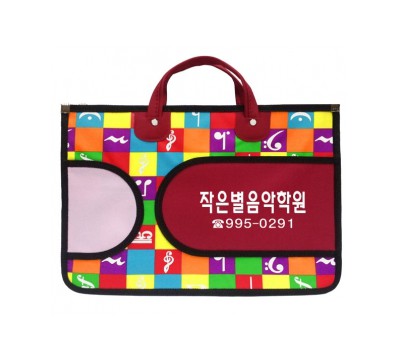 칼라음표피아노가방(빨강)