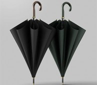 221_럭셔리 커브스 가죽 손잡이 우산